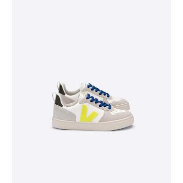 Veja V-10 BONTON Sneakers Kinderen White/Blue | NL 839YXF